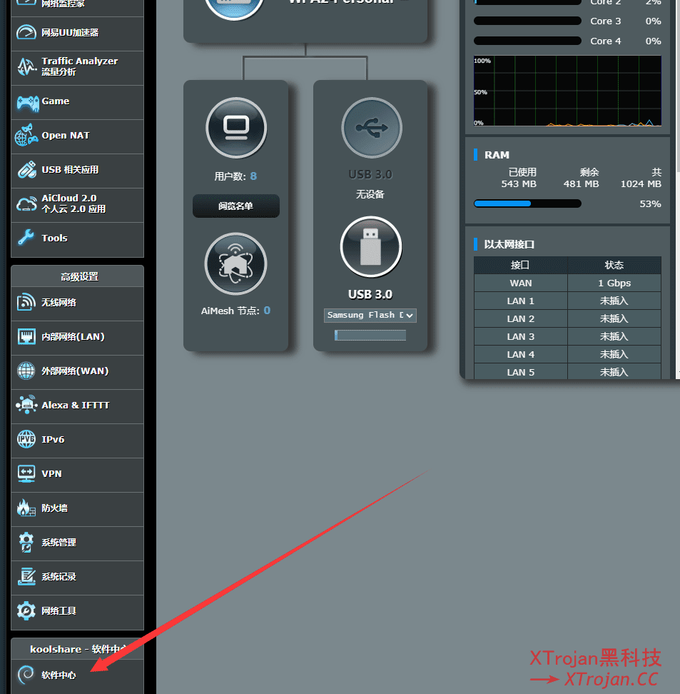 华硕梅林固件路由器安装科学上网插件- Xulala