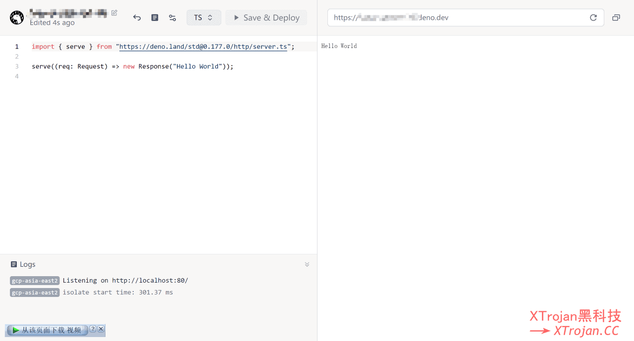使用Deno Deploy反代Websocket节点- Xulala